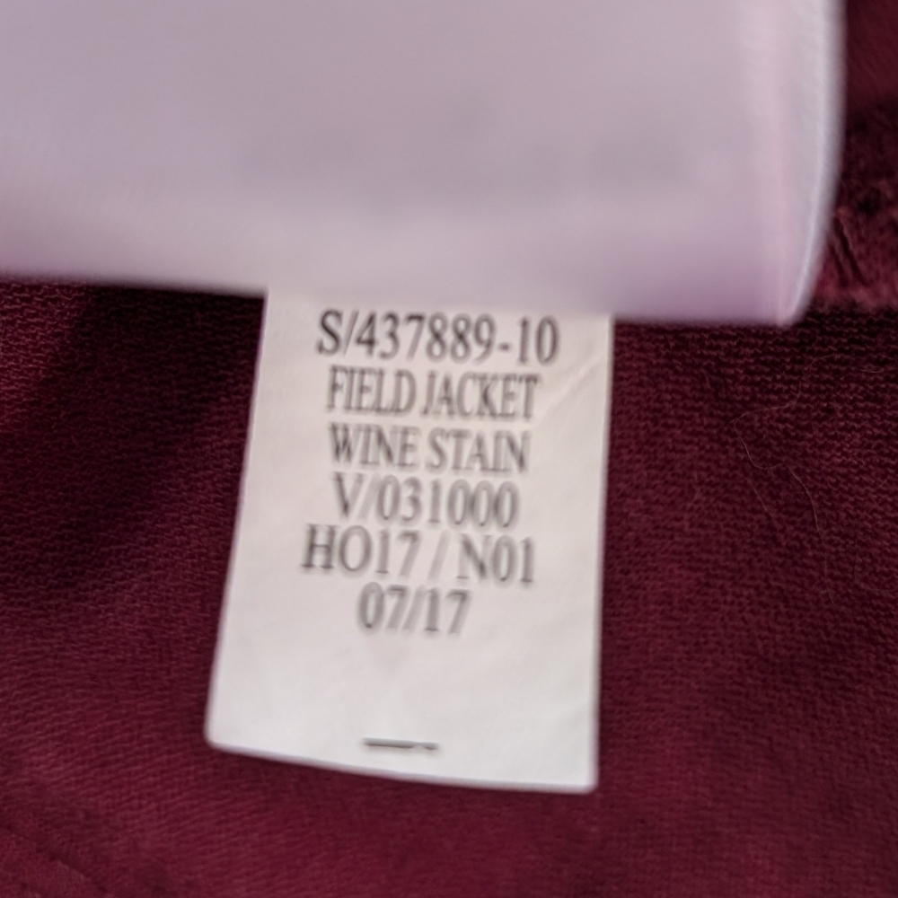 NWT🏷️ Old Navy Utility Bomber Jacket, Wine Burgundy, XS - Picture 16 of 16